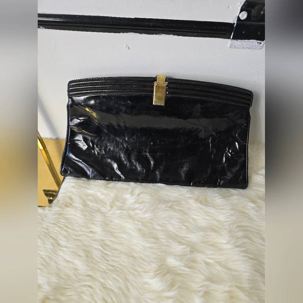 Gucci Vintage Patent Leather Clutch Bag - Picture 6 of 8